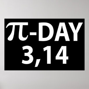 Pi Nummer als Pi-Tag Poster