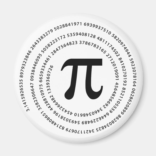 Pi-Nummer-Design Magnet (Vorne)