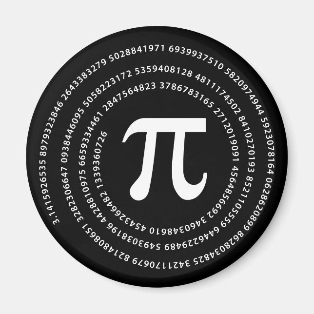 Pi-Nummer-Design Magnet (Vorne)