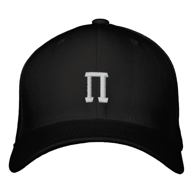 Pi-Nummer-Symbol Bestickte Baseballkappe (Vorderseite)