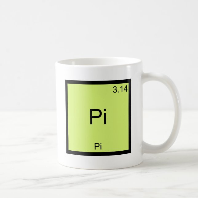 Pi - Pi Funny Math Element Chemistry T - Shirt Kaffeetasse (Rechts)