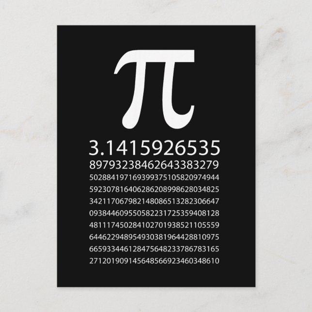 Pi Postkarte (Vorderseite)