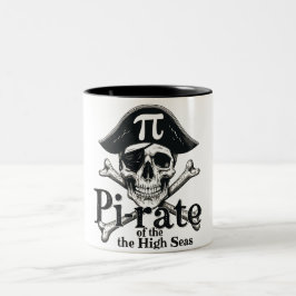 Pi-Rate der Hohen See Zweifarbige Tasse