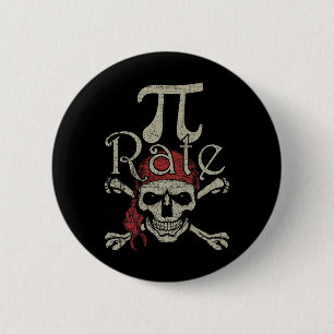 Pi Rate März 14 Pirate 3.14 Pi-Rate (Pi-Rate) Button