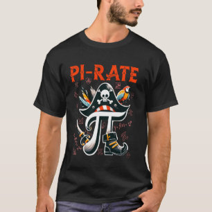 Pi-rates Funny Mathematics Witz pi Spaß Puns Niedl T-Shirt