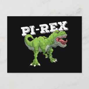 Pi Rex Day Dinosaur Mathematik Postkarte