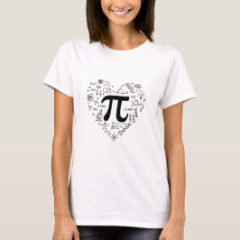 Pi Science Herz - Perfekter Mathematiklehrer Schät T-Shirt