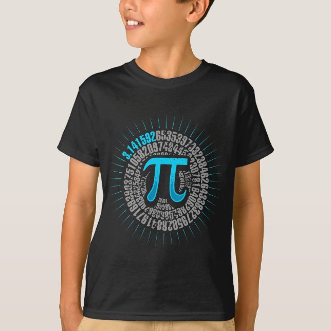 Pi Spiral Novelty for Pi Day Mathematiker 3.14 T-Shirt (Vorderseite)