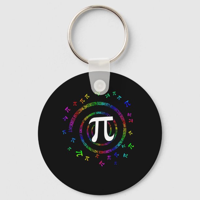 Pi Spiral Novelty Schlüsselanhänger (Vorderseite)