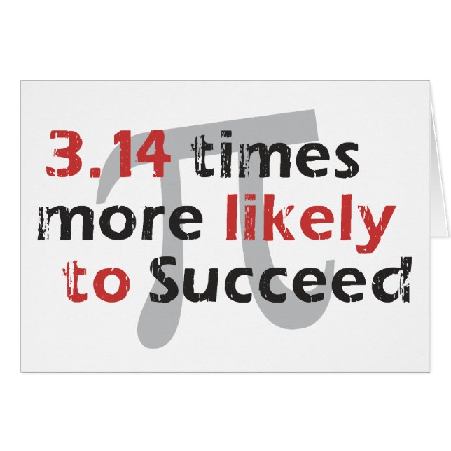 Pi Success Grußkarte (Vorderseite (Horizontal))