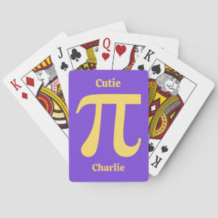 Pi/Süsse Pie individuelle Name Spielkarten
