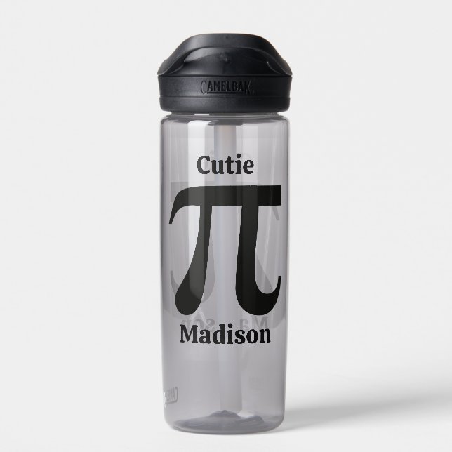 Pi/Süsse Pie individuelle Name Trinkflasche (Rückseite)