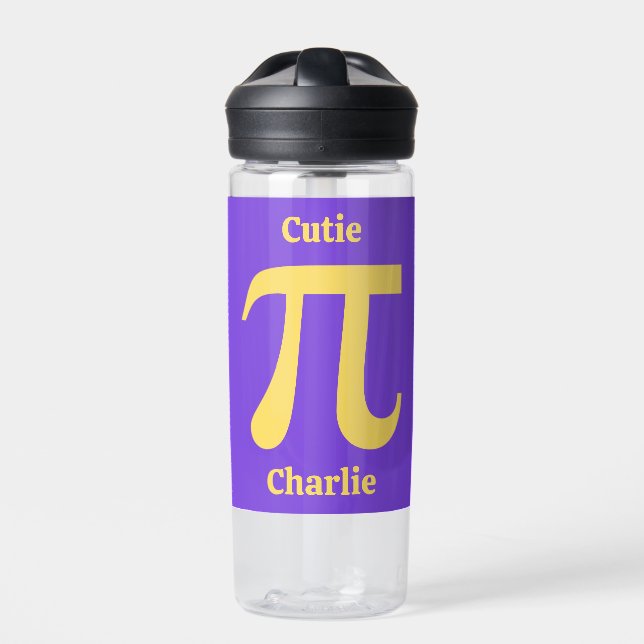Pi/Süsse Pie individuelle Name Trinkflasche (Vorderseite)