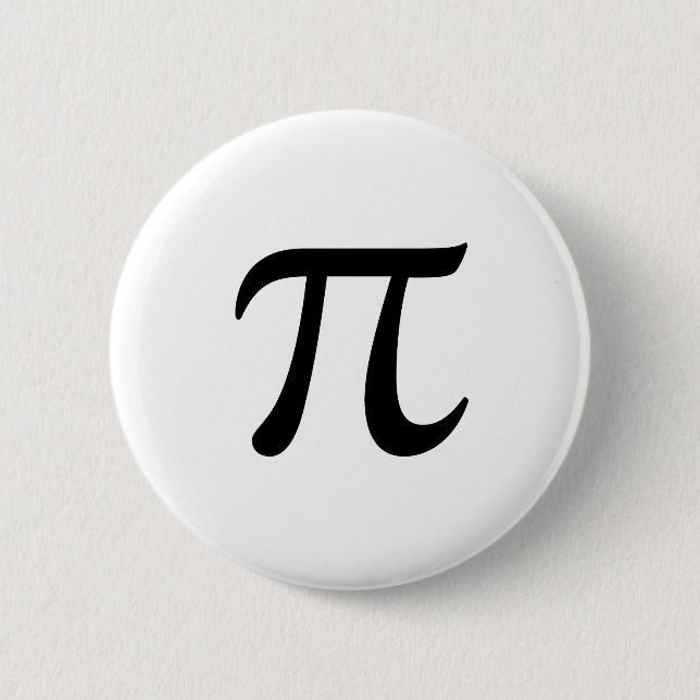 Pi-Symbol-Abzeichen Button (Vorderseite)