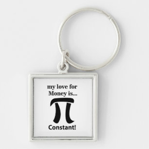 Pi-Symbol Lustig Meine Liebe zum Geld ist Pi-Symbo Schlüsselanhänger