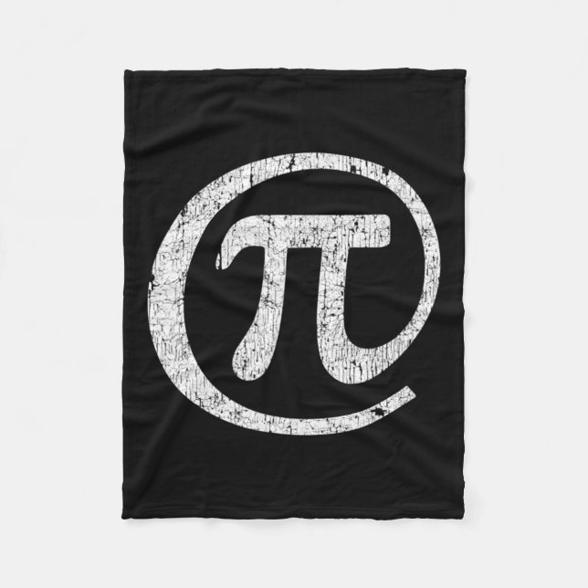 Pi Symbol @ Math Geek Pi Day Fleecedecke (Vorderseite)