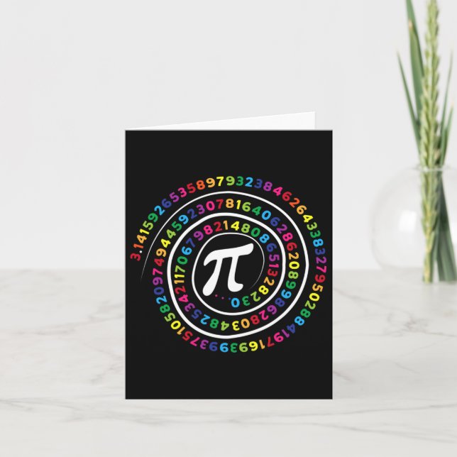 Pi Symbol Math Lehrer Pi Day Karte (Vorderseite)