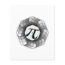 Pi Symbol Optische Illusion Papier Blatt für Sie