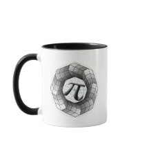 Pi Symbol Optische Illusion Tasse - Math Gift Love