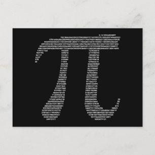 Pi Symbol Postkarte
