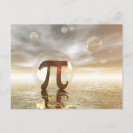 Pi Symbol Postkarte
