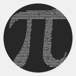 Pi-Symbol-Sticker Runder Aufkleber