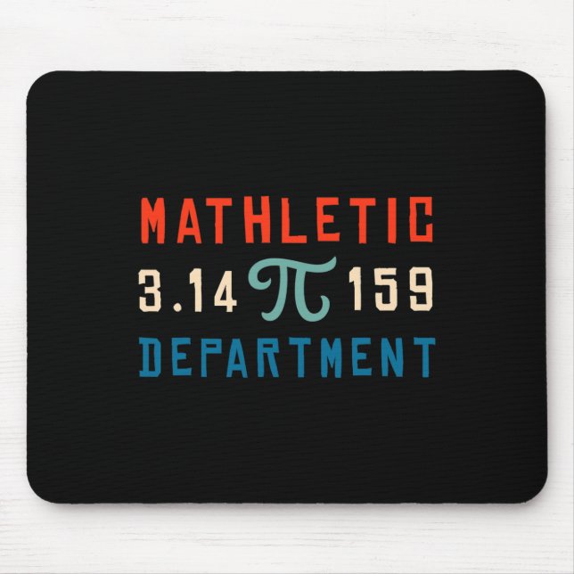 Pi Tag 2025 Mathematik Mathletic Depar Mousepad (Vorne)