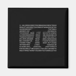 Pi Tag 3.14 Cool Funny Nerd Math Geek Magnet