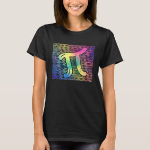 Pi-Tag 3 14 Cool Nerd Mathe-Geek Regenbogen Vintag T-Shirt