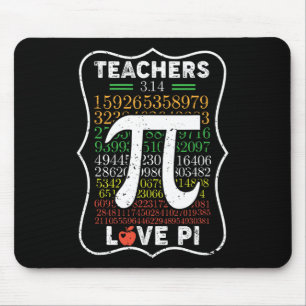 Pi Tag 3.14 Lehrer Liebe Pi Math Lehrer Geschenk- Mousepad