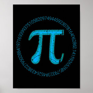 Pi Tag 3.14 März 14. Mathematiklehrer Vintag Pi Poster