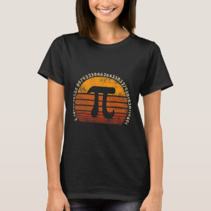 Pi Tag 3.14 Symbol Retro Math Lehrer Nerd Liebe Gi T-Shirt
