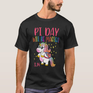 Pi Tag 3-14 wird zauberhaft sonnigen Einhorn gehen T-Shirt