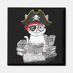 Pi-Tag-Mathe-Katzen-Nerd-Mathe-Pirat-Lehrer-Studen Magnet