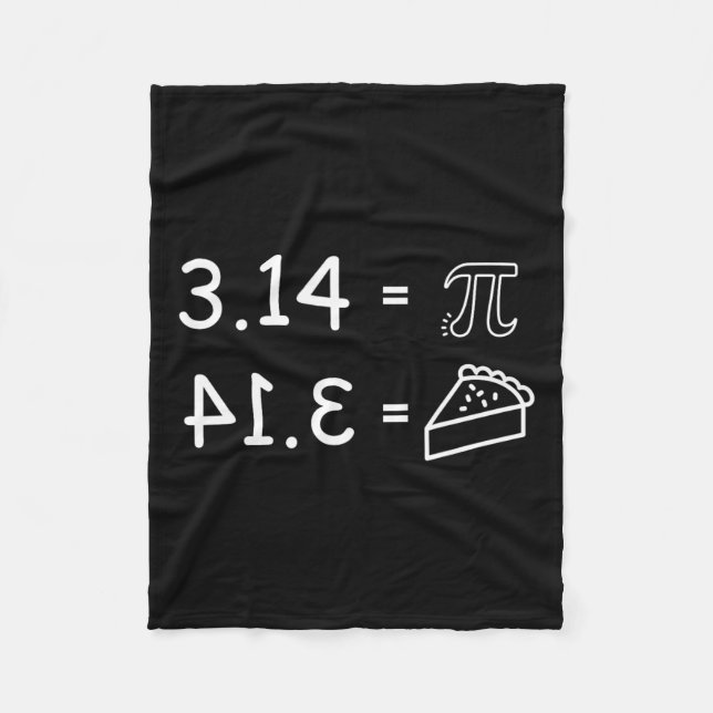 Pi Verschwörung Pie Fun Pi Day Match Fleecedecke (Vorderseite)