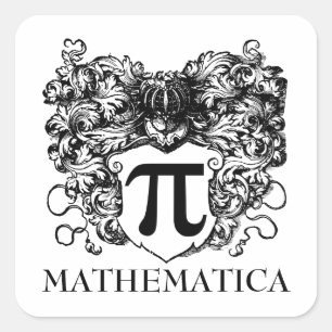 Pi Warrior Quadratischer Aufkleber
