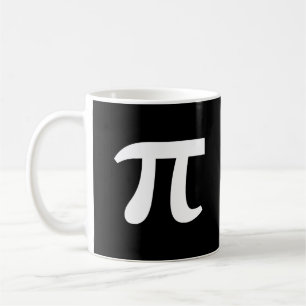 Pi White Writing Coffee Tasse