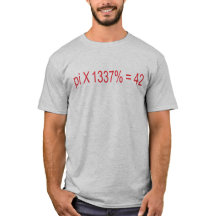 pi X 1337% = 42