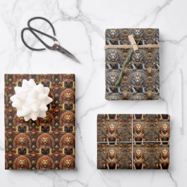 Pi Xiu Mythischer Wächter Asiatische Kunst Geschen Geschenkpapier Set