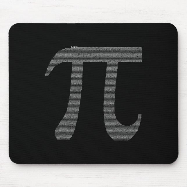 Pi-Zeichen mit 10 Mousepad (Vorne)