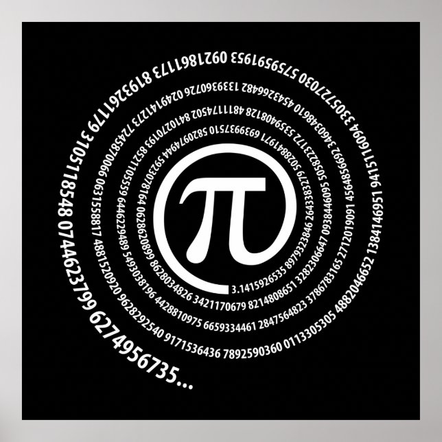 Pi-Zeichen, Spiral-Version Poster (Vorne)