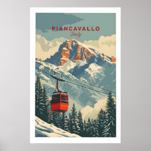 Piancavallo-Reiseposter - Italien 1 Poster