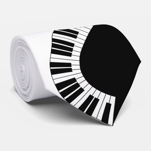 Pianissimo Piano Keyboard Music Krawatte (Gerollt)