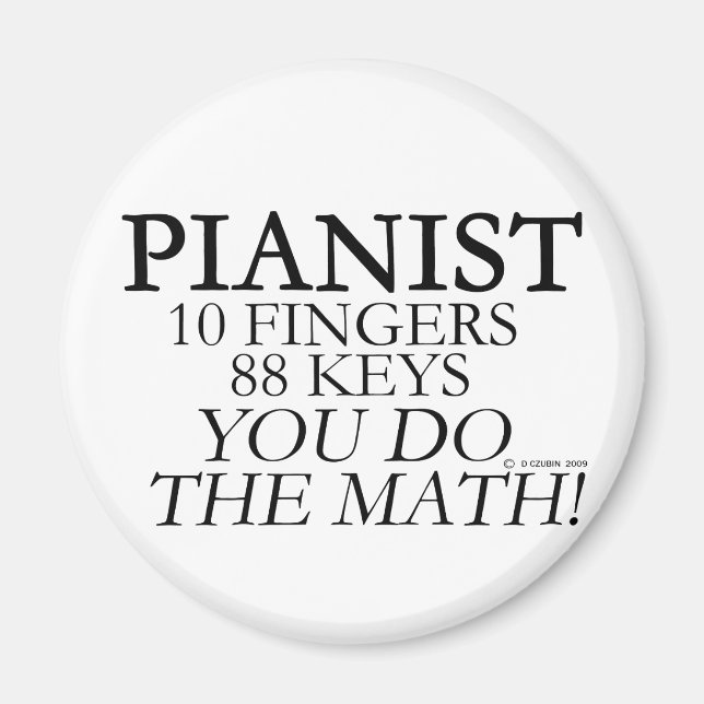Pianist 10 Fingers 88 Keys Magnet (Vorne)