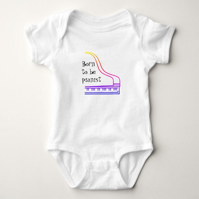 Pianist Baby Shirt von Syahikmah (Vorderseite)