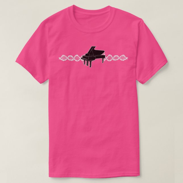 Pianist DNA Pianist Klavierpianist T-Shirt (Design vorne)
