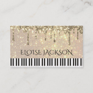 Pianist elegante Visitenkarte