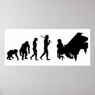 Pianist Klavierorchester Komponist Mozart Poster