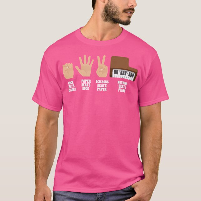 Pianist  Music Lover - Nothing Beats Piano T-Shirt (Vorderseite)