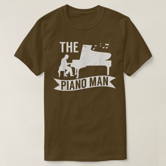 Pianist Music Lover The Piano Man 4520  T-Shirt (Design vorne)